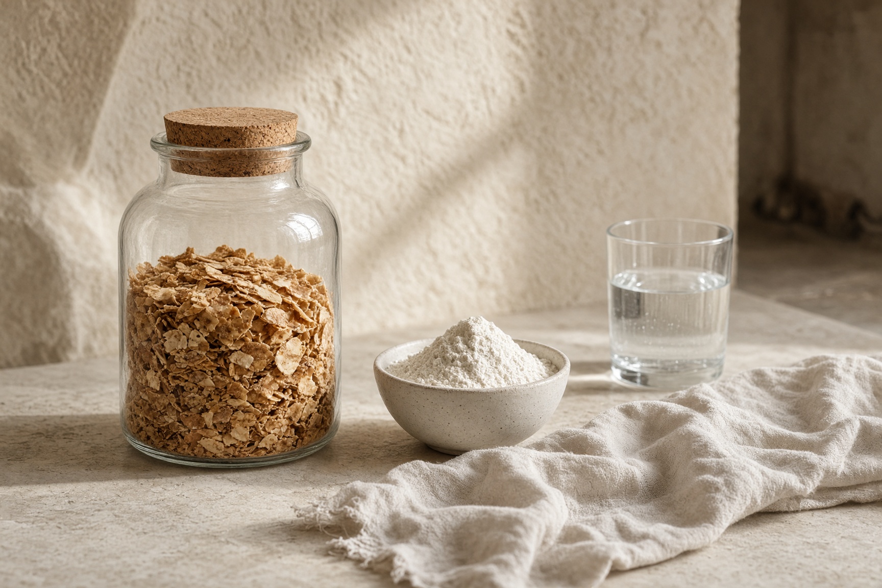 Live sourdough starter jar